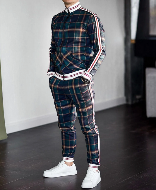 Greg / Stijlvol Polyester Vrijetijdstrackpak