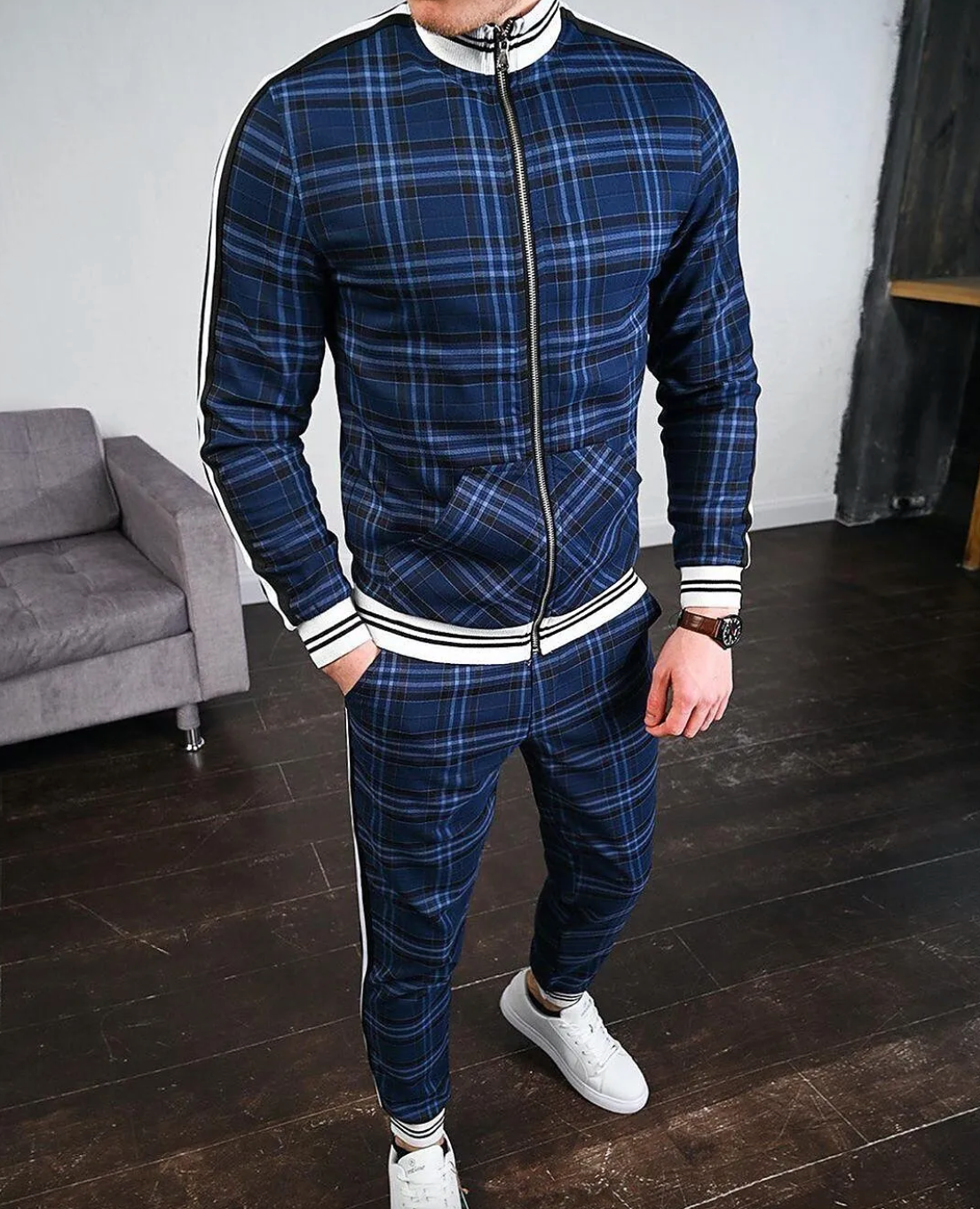 Greg / Stijlvol Polyester Vrijetijdstrackpak