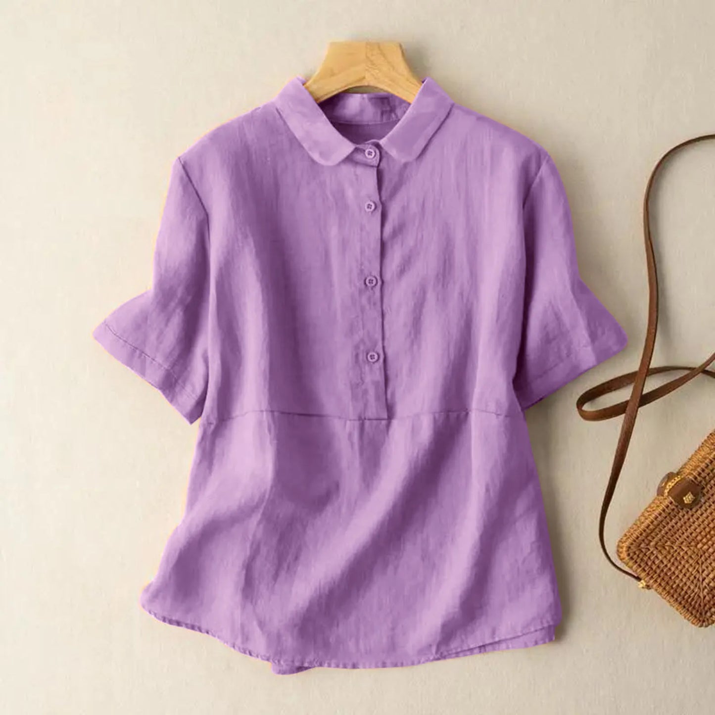 MAIA / CASUAL COLLARED BLOUSE