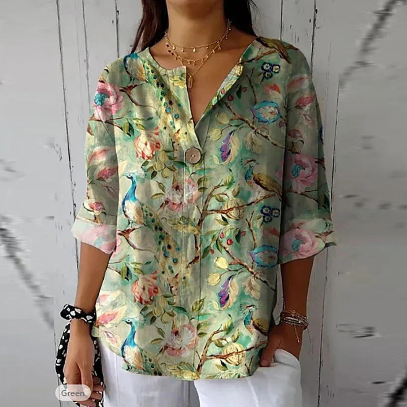 JOYCE / CASUAL FLORAL BLOUSE