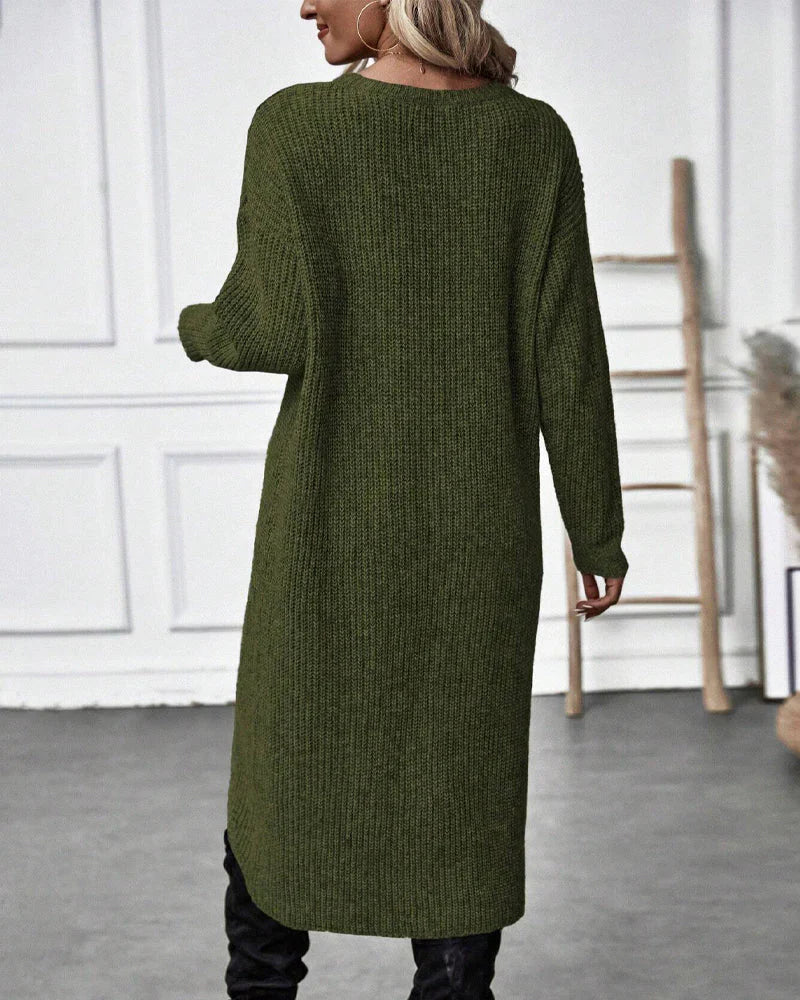 CHARLOTTE / ASYMMETRIC KNITTED PULLOVER